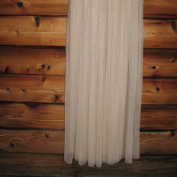 MAC DUGGAL 9132 Womens Embellished Illusion High Neck Long Sleeve Gown Dress - Picture 8 of 12